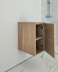 Cassettiera bagno sospesa cm 30x55 rovere segato