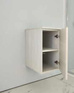 Cassettiera bagno sospesa cm 30x55 rovere bianco