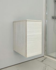 Cassettiera bagno sospesa cm 30x55 rovere bianco