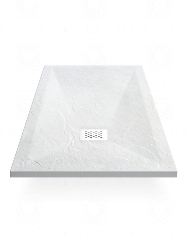 Piatto doccia Jolie 120x70 cm in mineralmarmo bianco slim