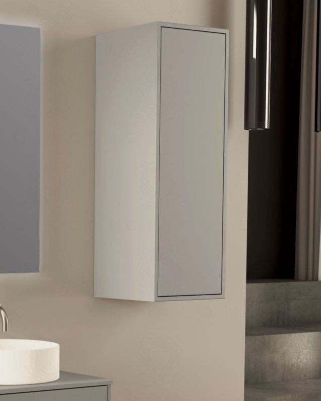 Colonna bagno Prisma cm 35x100 grigio medio con apertura push – profonda 35 cm Colonna bagno Prisma cm 35x100 grigio medio con apertura push – profonda 35 cm