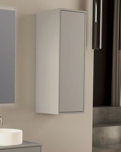 Colonna bagno Prisma cm 35x100 grigio medio con apertura push – profonda 35 cm