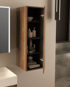 Colonna bagno Prisma cm 35x100 noce con apertura push – profonda 35 cm