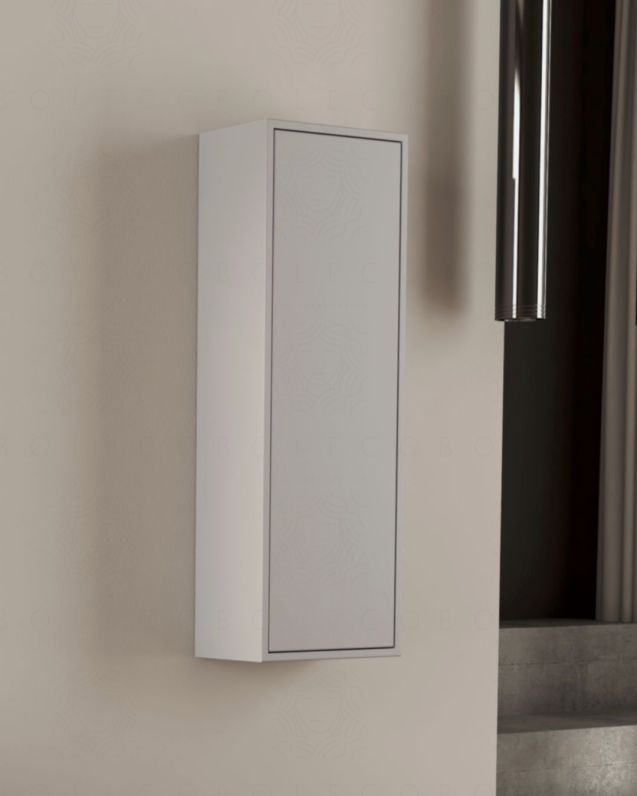 Colonna bagno Prisma cm 35x100 grigio medio con apertura push – profonda 20 cm Colonna bagno Prisma cm 35x100 grigio medio con apertura push – profonda 20 cm