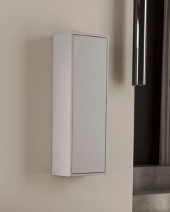 Colonna bagno Prisma cm 35x100 grigio medio con apertura push – profonda 20 cm