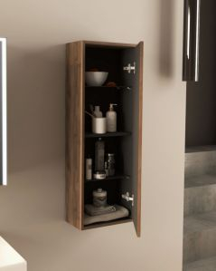 Colonna bagno Prisma cm 35x100 noce con apertura push – profonda 20 cm