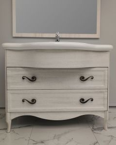 Mobile bagno Donatello 114 cm decapè con lavabo in ceramica