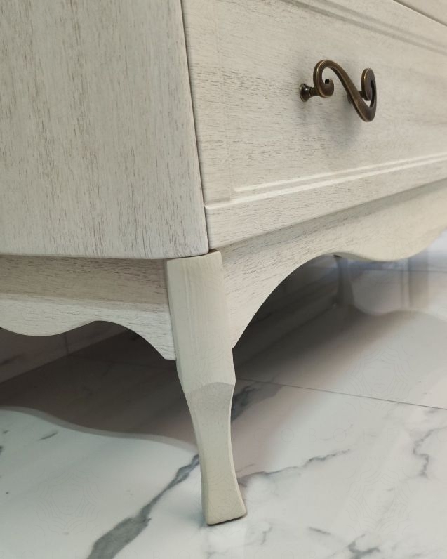 Mobile bagno Donatello 114 cm decapè con lavabo in ceramica