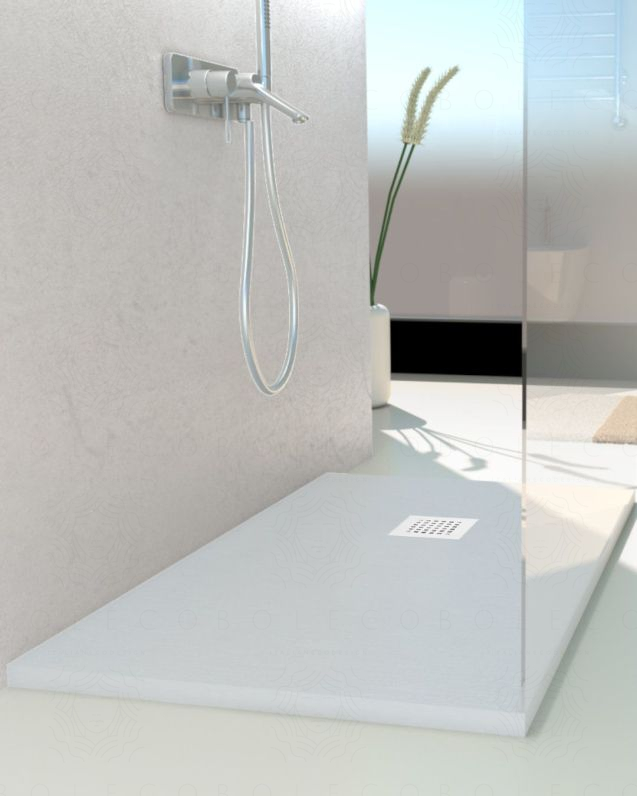 Piatto doccia Jolie 120x70 cm in mineralmarmo bianco slim