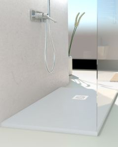 Piatto doccia Jolie 120x70 cm in mineralmarmo bianco slim