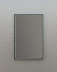 Specchio led Alba 59 x 90 cm con anti appannamento - verde opaco