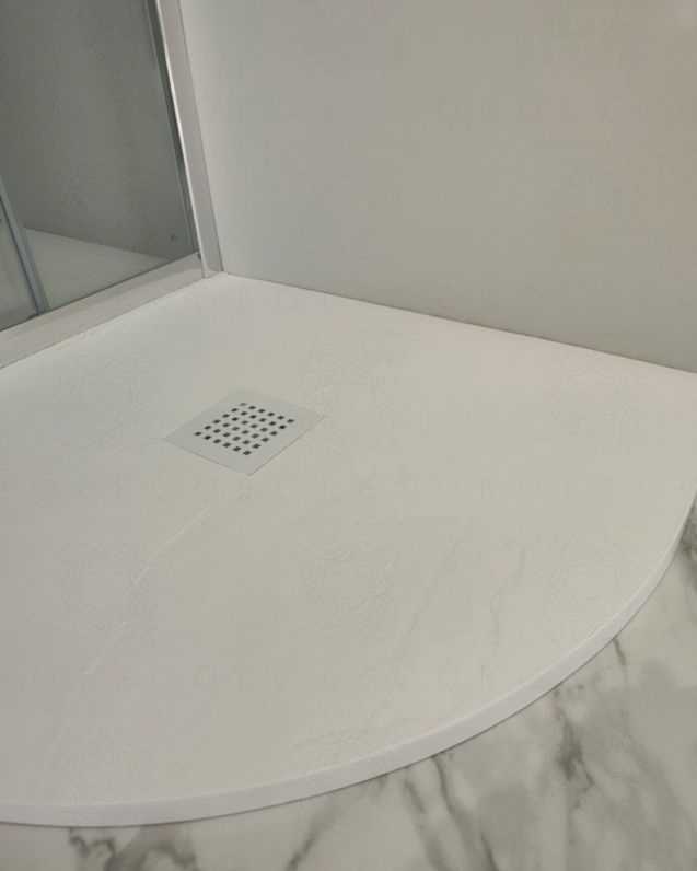Piatto doccia Jolie in resina cm 80x80 bianco slim riducibile – Piatto doccia Jolie in resina cm 80x80 bianco slim riducibile –