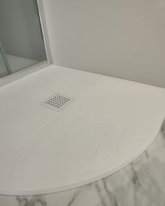Piatto doccia Jolie in resina cm 80x80 bianco slim riducibile –