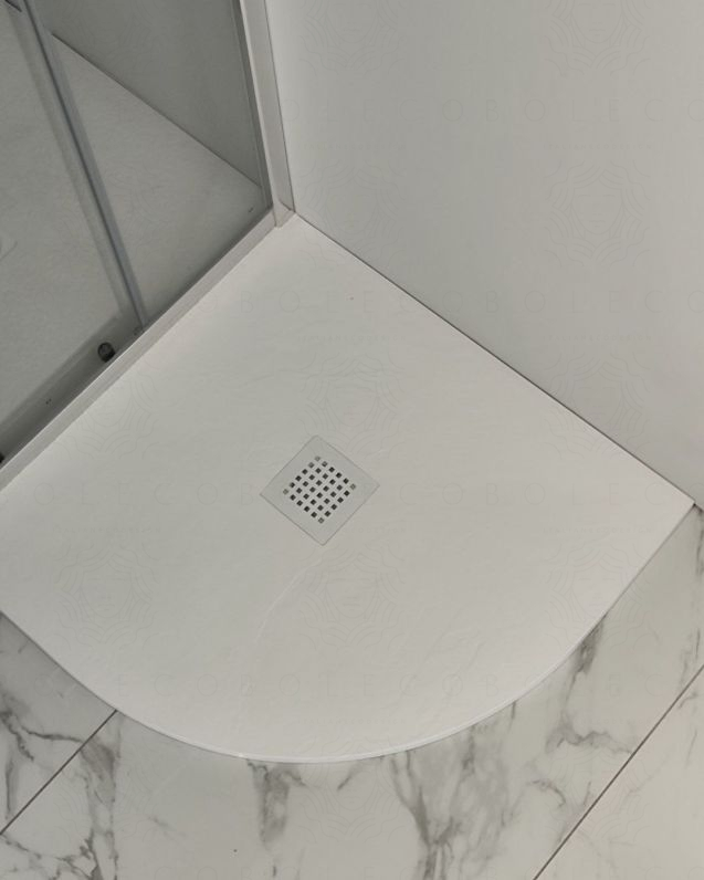 Piatto doccia Jolie in resina cm 80x80 bianco slim riducibile – Piatto doccia Jolie in resina cm 80x80 bianco slim riducibile –