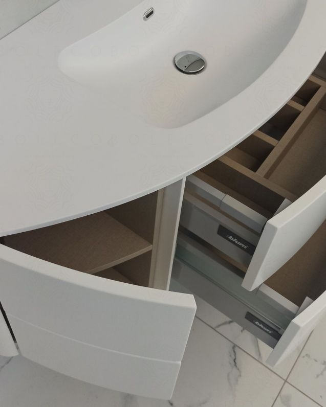 Mobile bagno sospeso Olimpia 120 cm bianco opaco con specchio led Mobile bagno sospeso Olimpia 120 cm bianco opaco con specchio led