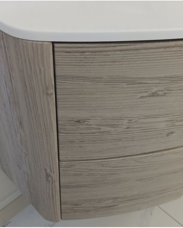 Mobile bagno sospeso Olimpia 120 cm rovere grigio con specchio led Mobile bagno sospeso Olimpia 120 cm rovere grigio con specchio led