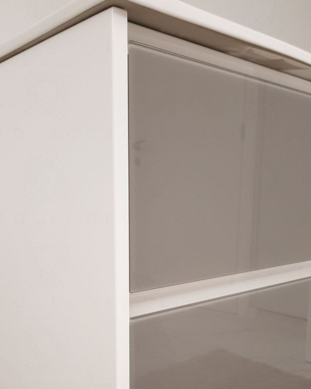 Mobile bagno sospeso Alaska cm 60 bianco lucido e lavabo -