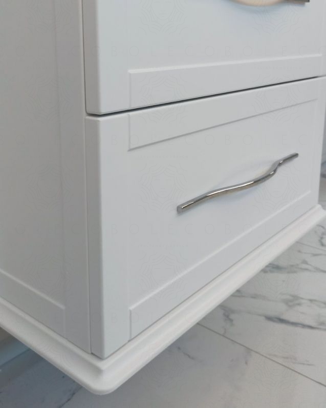 Mobile bagno sospeso Alba con lavabo in ceramica, cm.60