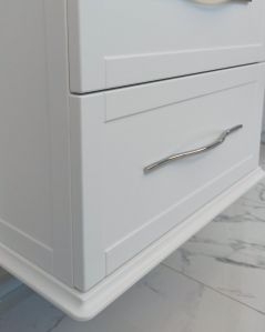 Mobile bagno sospeso Alba con lavabo in ceramica, cm.60