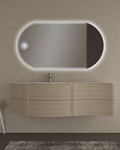 Mobile bagno sospeso Olimpia cm.152 con specchio led