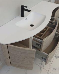 Mobile bagno sospeso Olimpia cm 150 con specchio led