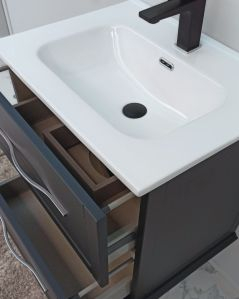 Mobile bagno sospeso Alba 60 cm con lavabo in ceramica - lavagna