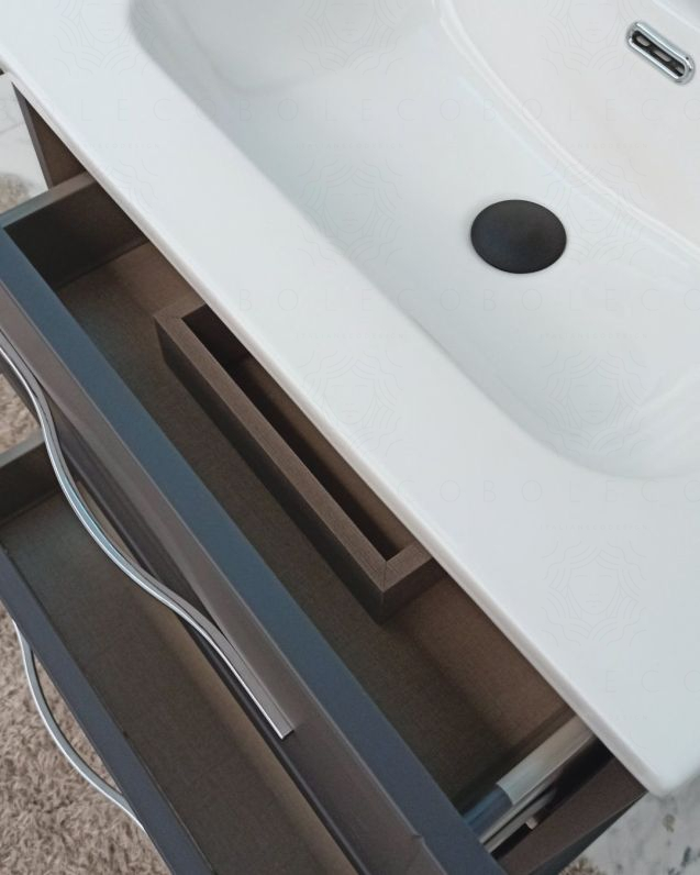 Mobile bagno sospeso Alba 60 cm con lavabo in ceramica - lavagna Mobile bagno sospeso Alba 60 cm con lavabo in ceramica - lavagna