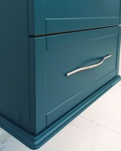 Mobile bagno sospeso Alba 60 cm con lavabo in ceramica - blu