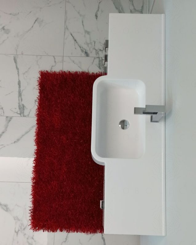Mobile bagno sospeso Kelly 130 cm con lavabo in resina Mobile bagno sospeso Kelly 130 cm con lavabo in resina