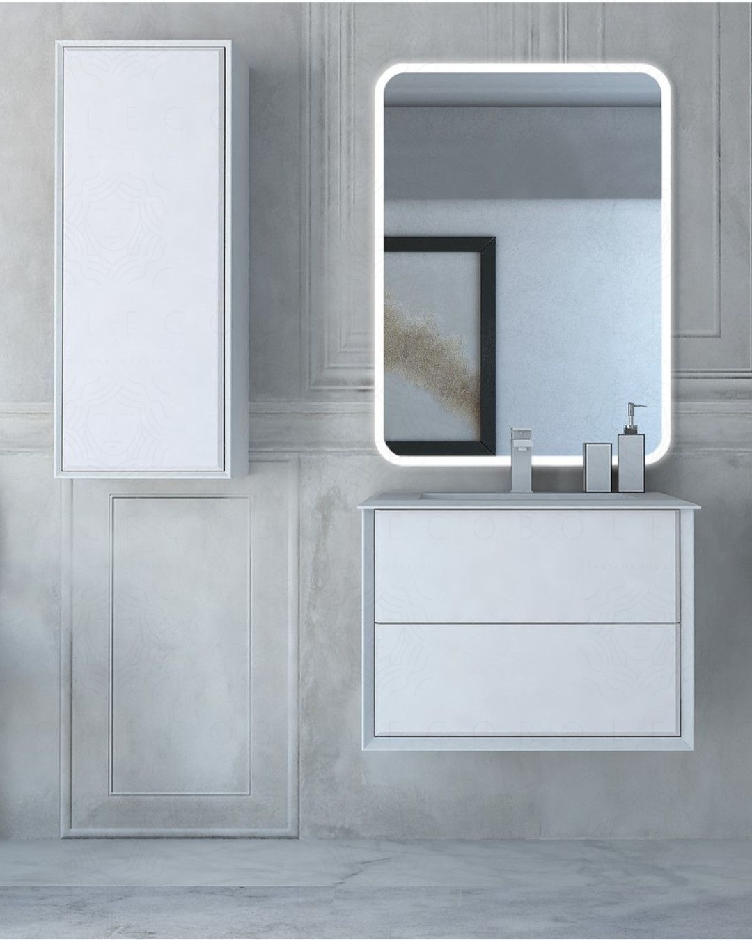 Mobile bagno sospeso Vittoria cm.70 Mobile bagno sospeso Vittoria cm.70