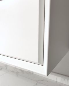 Mobile bagno sospeso Vittoria cm 70 bianco opaco e lavabo in resina