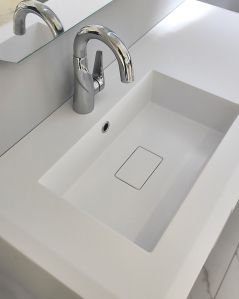 Mobile bagno Vittoria cm 106 black  & gold stone con lavabo in resina rigenerabile