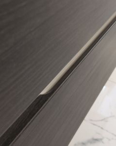 Mobile bagno sospeso Noa 60 cm larice chiaro e lavabo in ceramica