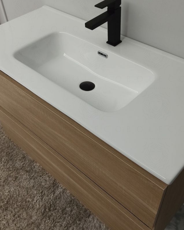 Mobile bagno sospeso Imperial 100 cm rovere segato Mobile bagno sospeso Imperial 100 cm rovere segato