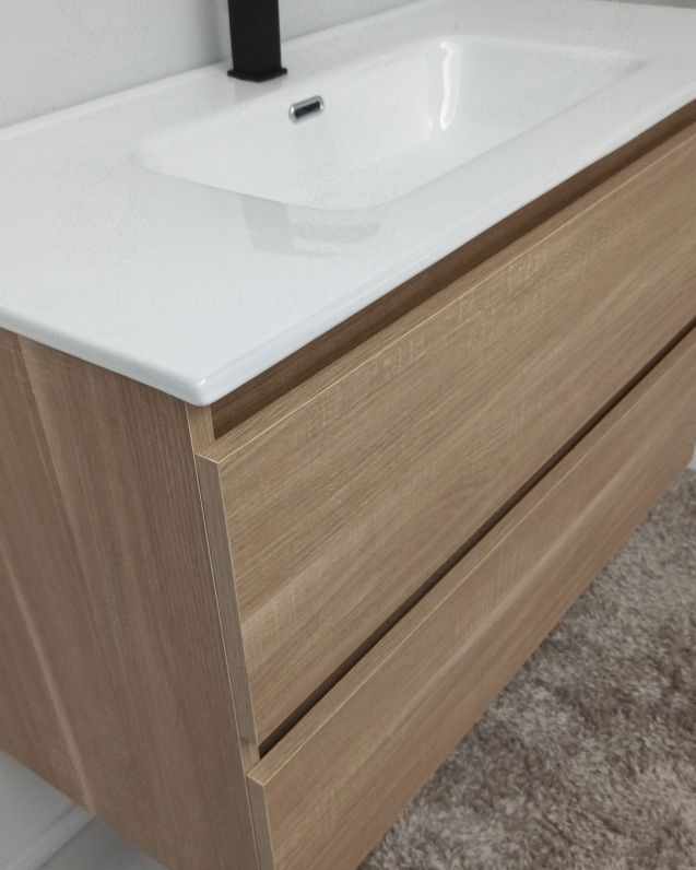 Mobile bagno sospeso Imperial 100 cm rovere segato Mobile bagno sospeso Imperial 100 cm rovere segato