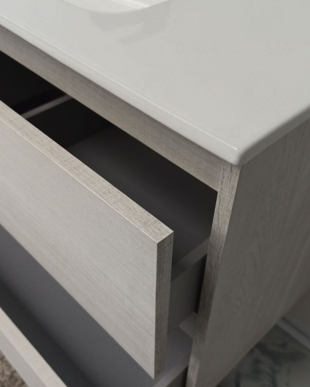 Mobile bagno sospeso Imperial 100 cm rovere bianco Mobile bagno sospeso Imperial 100 cm rovere bianco