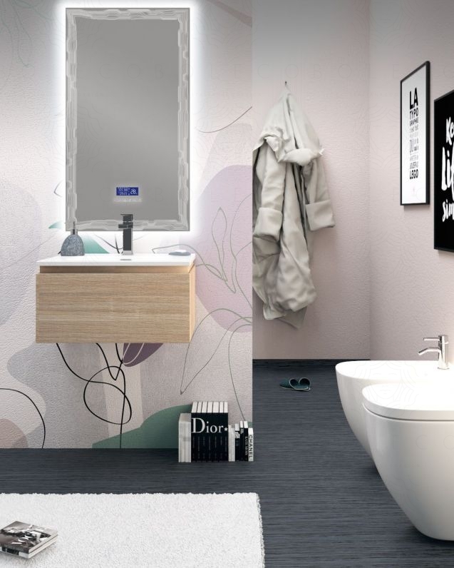 Mobile bagno sospeso Giava rovere segato 60 cm Mobile bagno sospeso Giava rovere segato 60 cm