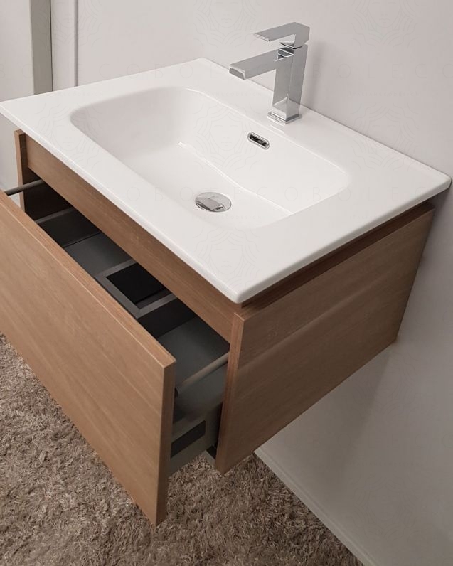 Mobile bagno sospeso Giava rovere segato 60 cm Mobile bagno sospeso Giava rovere segato 60 cm