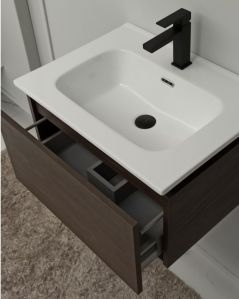 Mobile bagno sospeso Giava  rovere scuro 60 cm