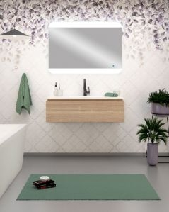 Mobile bagno sospeso Giava rovere segato cm 100