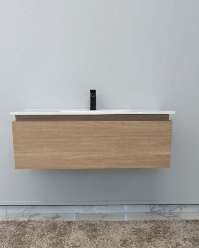 Mobile bagno sospeso Giava rovere segato cm 100