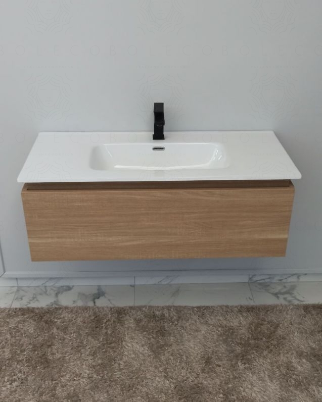 Mobile bagno sospeso Giava rovere segato cm 100