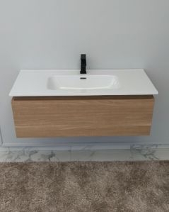 Mobile bagno sospeso Giava rovere segato cm 100