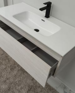 Mobile bagno sospeso Giava rovere bianco cm 100