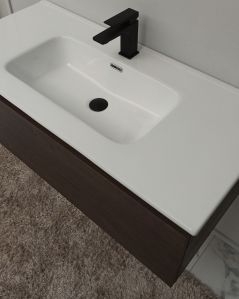 Mobile bagno sospeso Giava rovere scuro cm 100