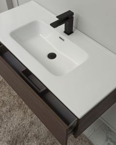 Mobile bagno sospeso Giava rovere scuro cm 100