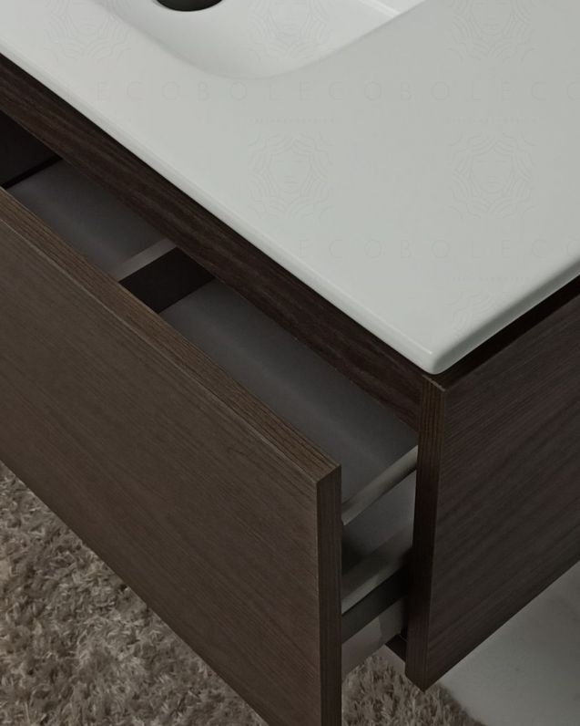 Mobile bagno sospeso Giava rovere scuro cm 100 Mobile bagno sospeso Giava rovere scuro cm 100
