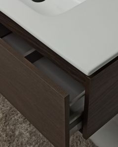 Mobile bagno sospeso Giava rovere scuro cm 100