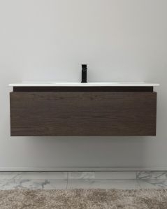 Mobile bagno sospeso Giava rovere scuro cm 100