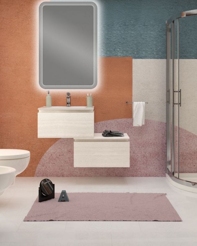 Mobile bagno sospeso Giava con cassettiera, cm.90 Mobile bagno sospeso Giava con cassettiera, cm.90